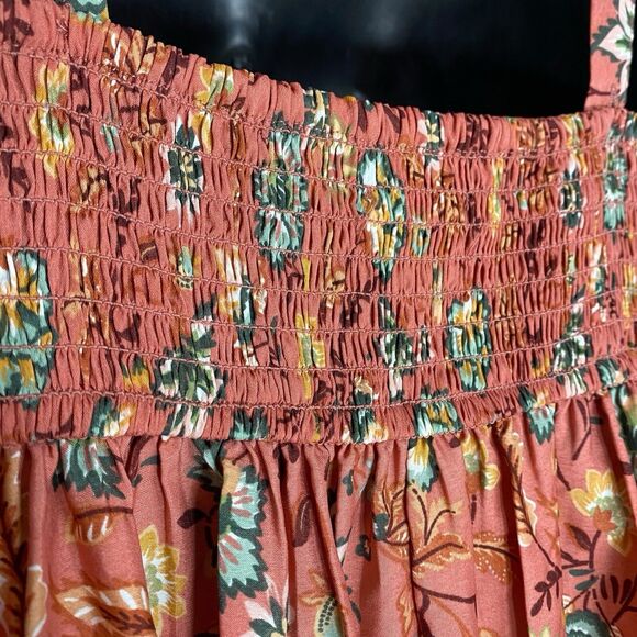 NWT Band of the Free Maxi Dress Womens S Floral Tiered Cottage Boho Flowy Smock - Picture 14 of 16